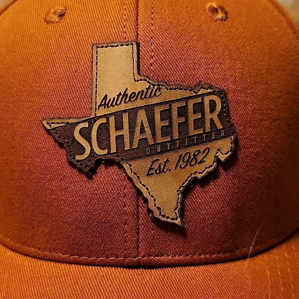 Schaefer Outfitters Rust Orange Velcroback Hat - New - Picture 2 of 11